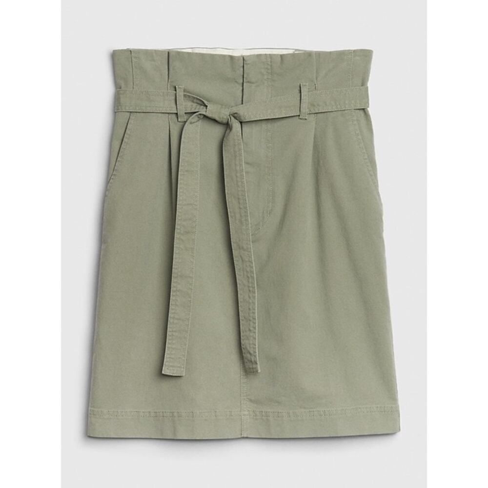 NWT GAP Paperbag Mini Skirt in Douglas Fir Green - Size: 12 - Picture 8 of 8